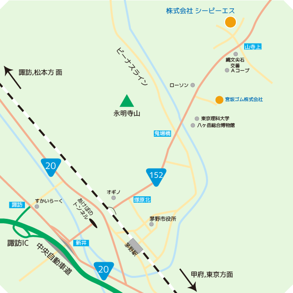 株式会社シーピーエスへの地図